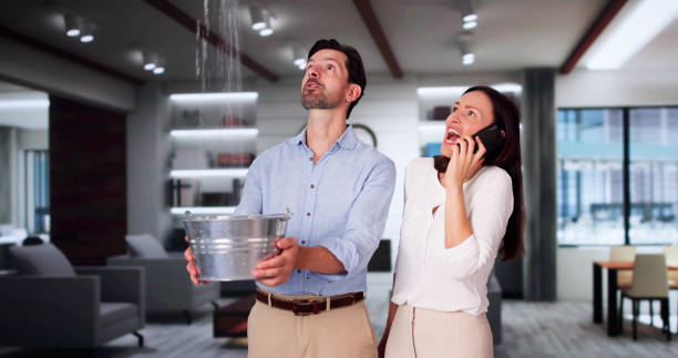 Water damage restoration process in PA